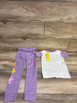 NEW Baby Gap 2pc Pajama Set White sz 5T