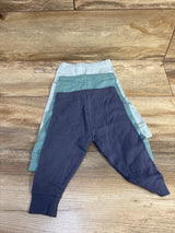 NEW Cloud Island 3pk Pull On Pants Green/Blue sz 3-6m