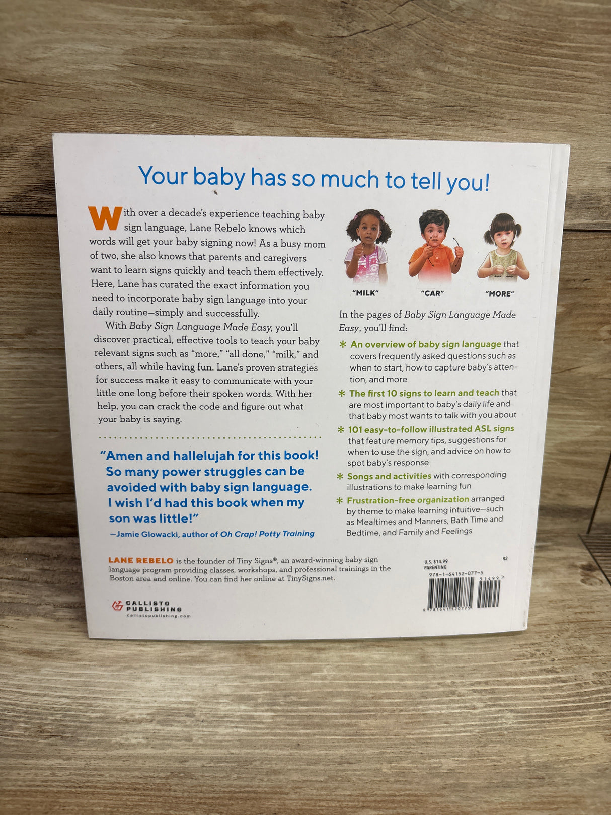 Baby Sign Language Made Easy: 101 Signs Paperback Book
