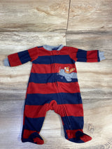 Carter's Striped Blanket Sleeper Burgundy sz Newborn