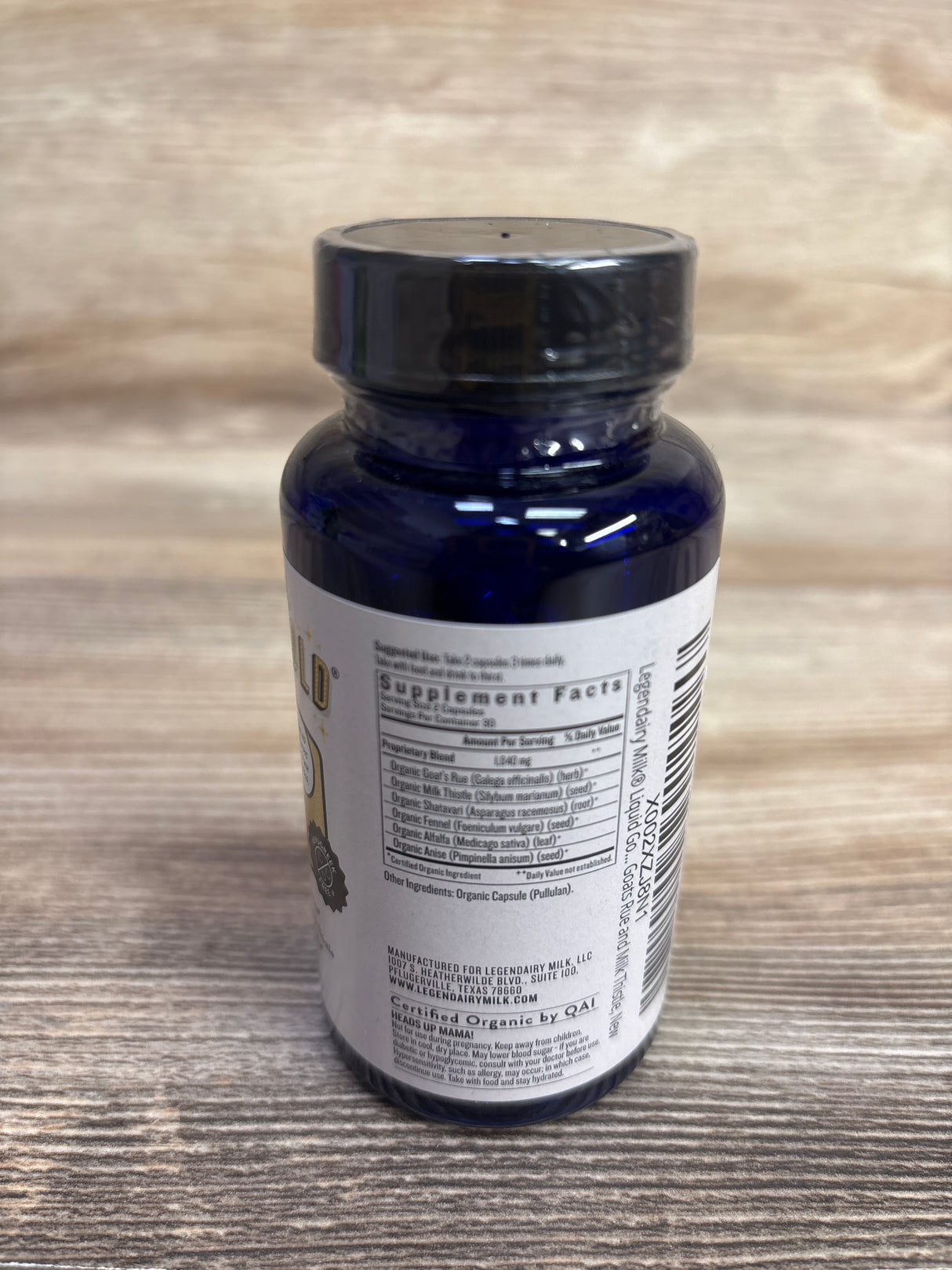NEW LegendaryMilk Liquid Gold Lactation Vegan Supplement Capsules 60ct.