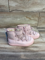 NEW Cat & Jack Sophia Fur-Lined Winter Boots Pink sz 9c