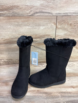 NEW Cat & Jack Nina Shearling Style Tall Boots Black sz 1Y