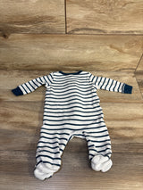 Koala Baby Striped Sleeper White sz 3m