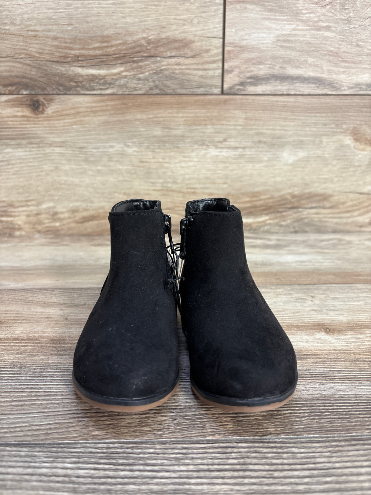 NEW Cat & Jack Penelope Zipper Booties Black sz 6c