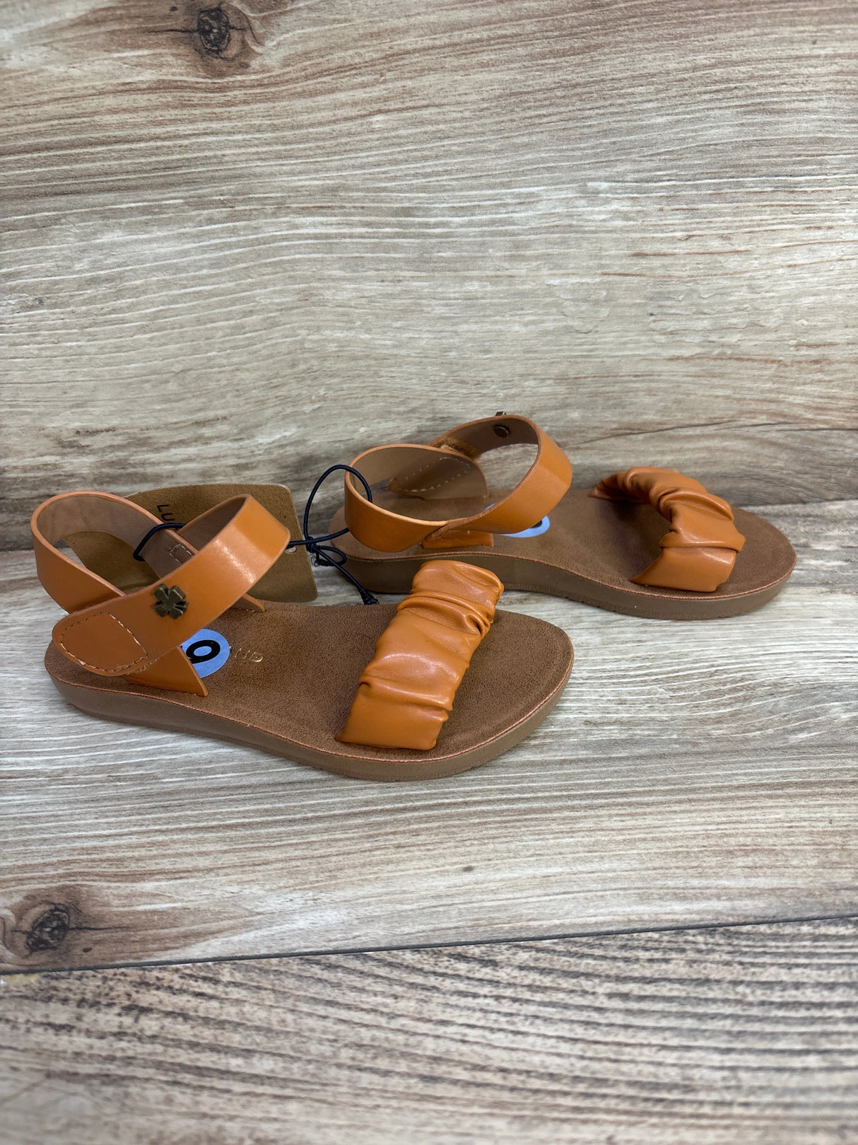 NEW Lucky Brand Grace Sandals Cognac sz 9c - Me n Mommy To Be