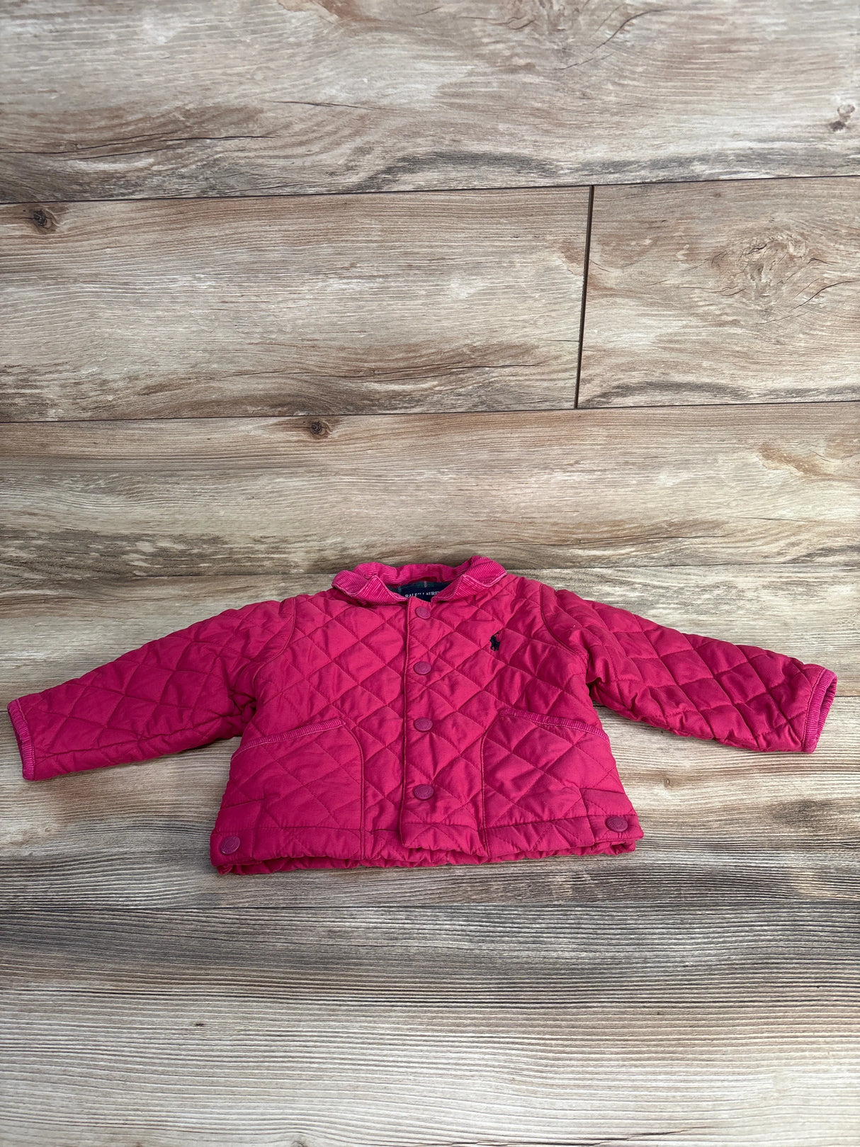 Ralph Lauren Quilted Barn Jacket Pink sz 3-12m