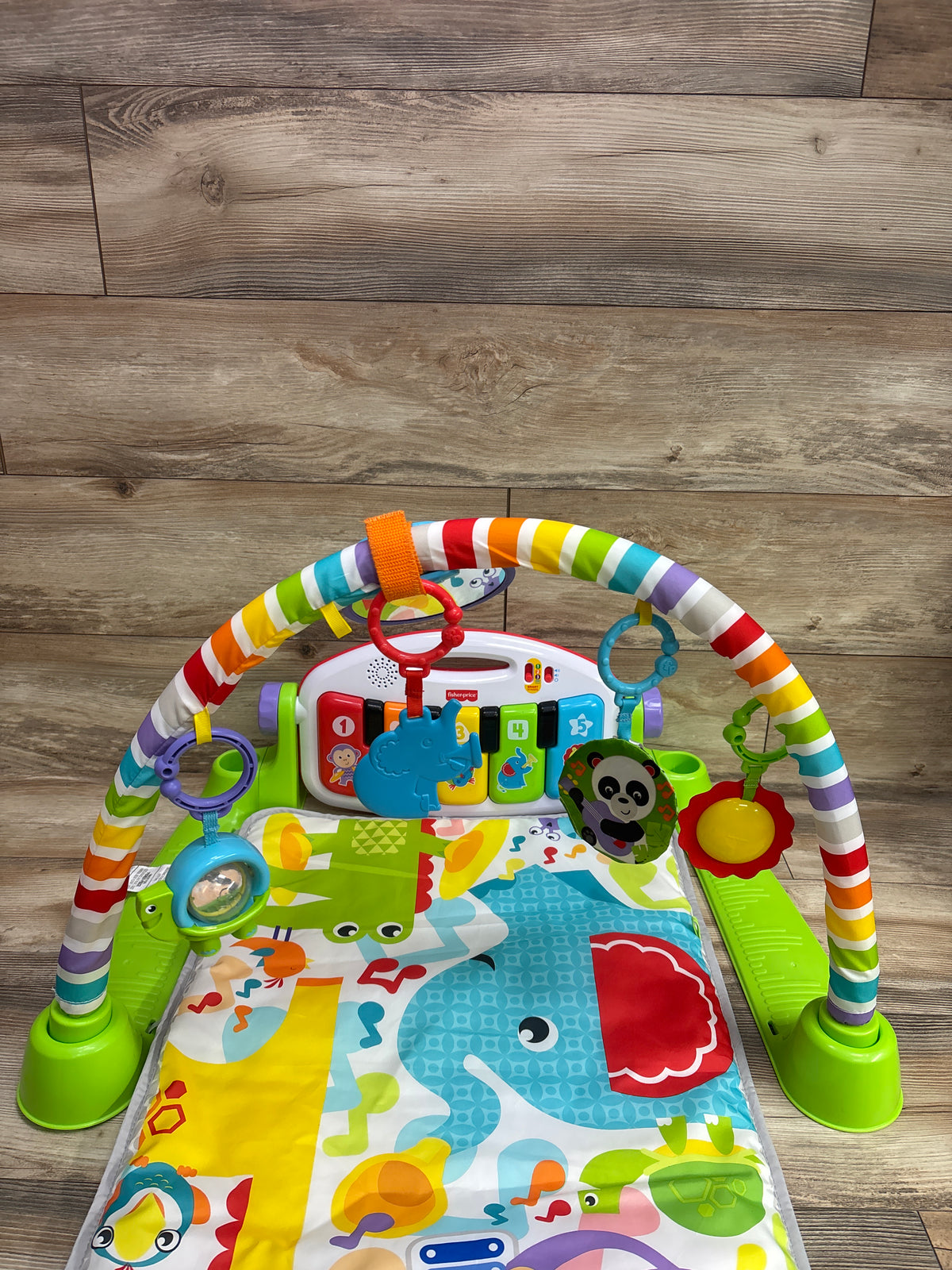Fisher Price Deluxe Kick & Play Piano Gym Green