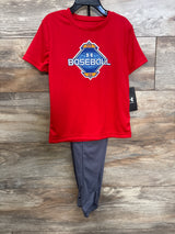 NEW Under Armour 2pc Shirt & Bottoms Set Red sz 4T