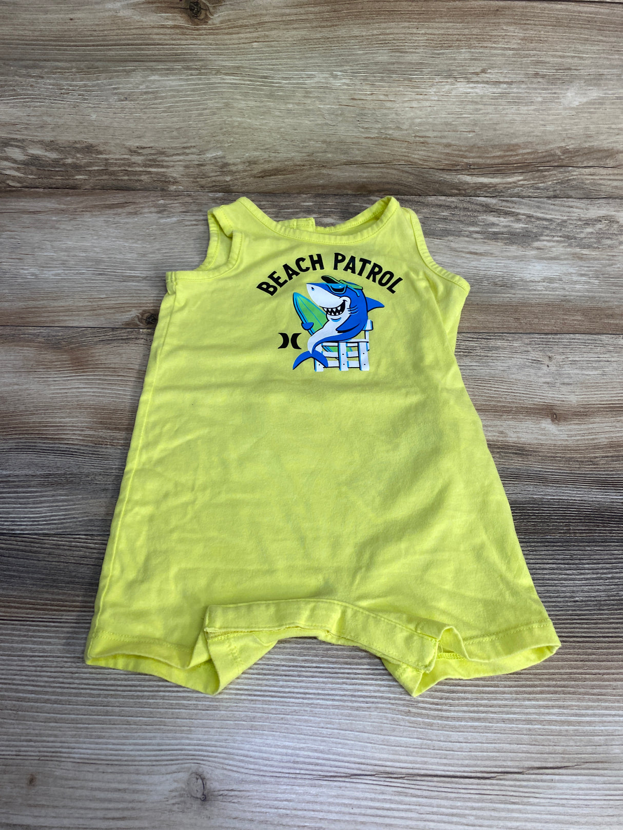 Hurley Tank Shortie Romper Yellow sz 18m