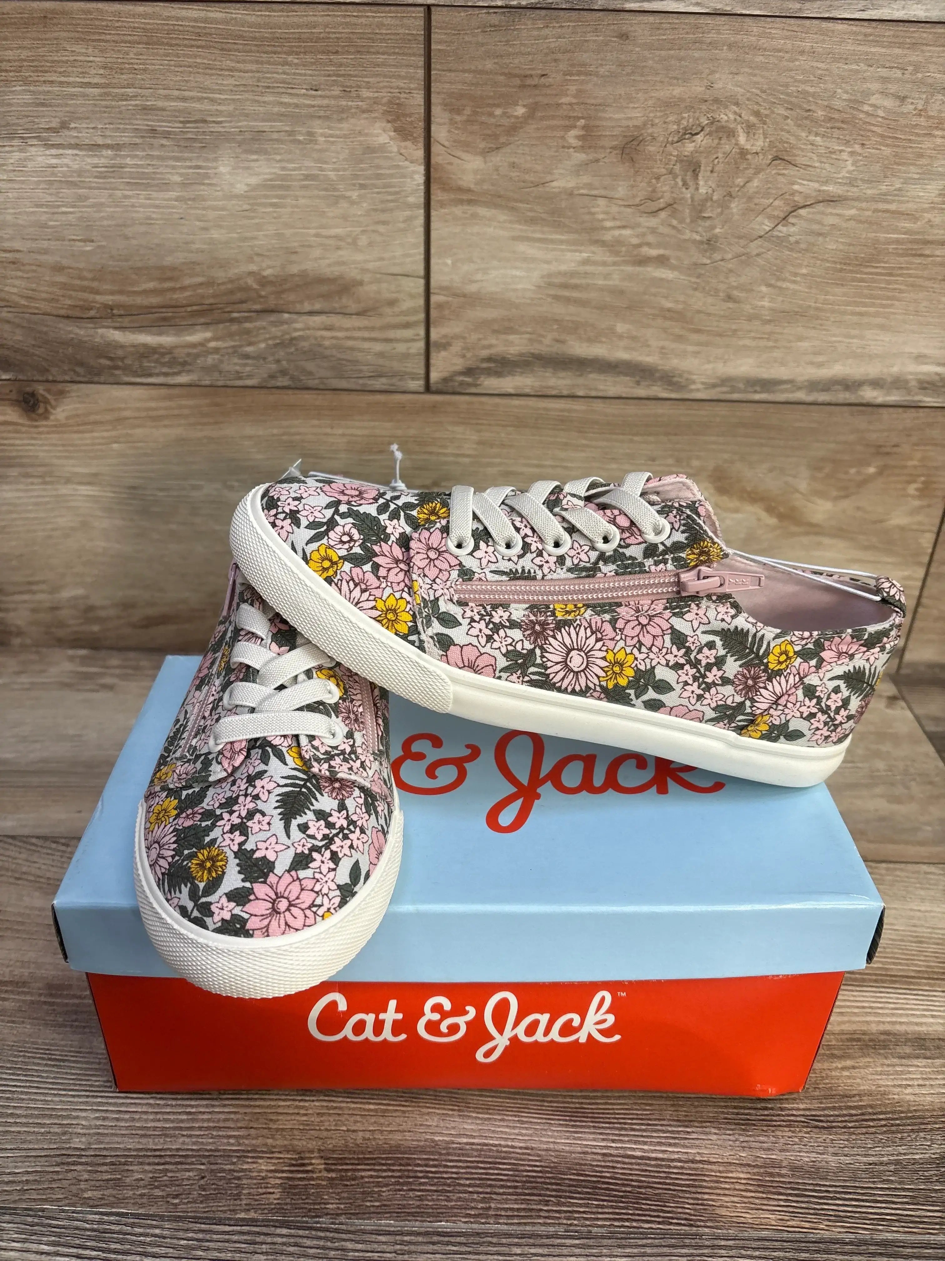 NEW Cat & Jack Floral Lucian Double Zipper Sneakers 5Y – Me n