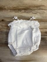Baby Gap Eyelet Bubble Romper White sz 6-12m