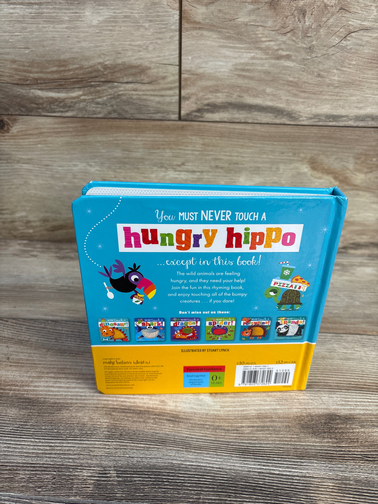 Never Touch a Hungry Hippo! Touch-and-Feel Board Book