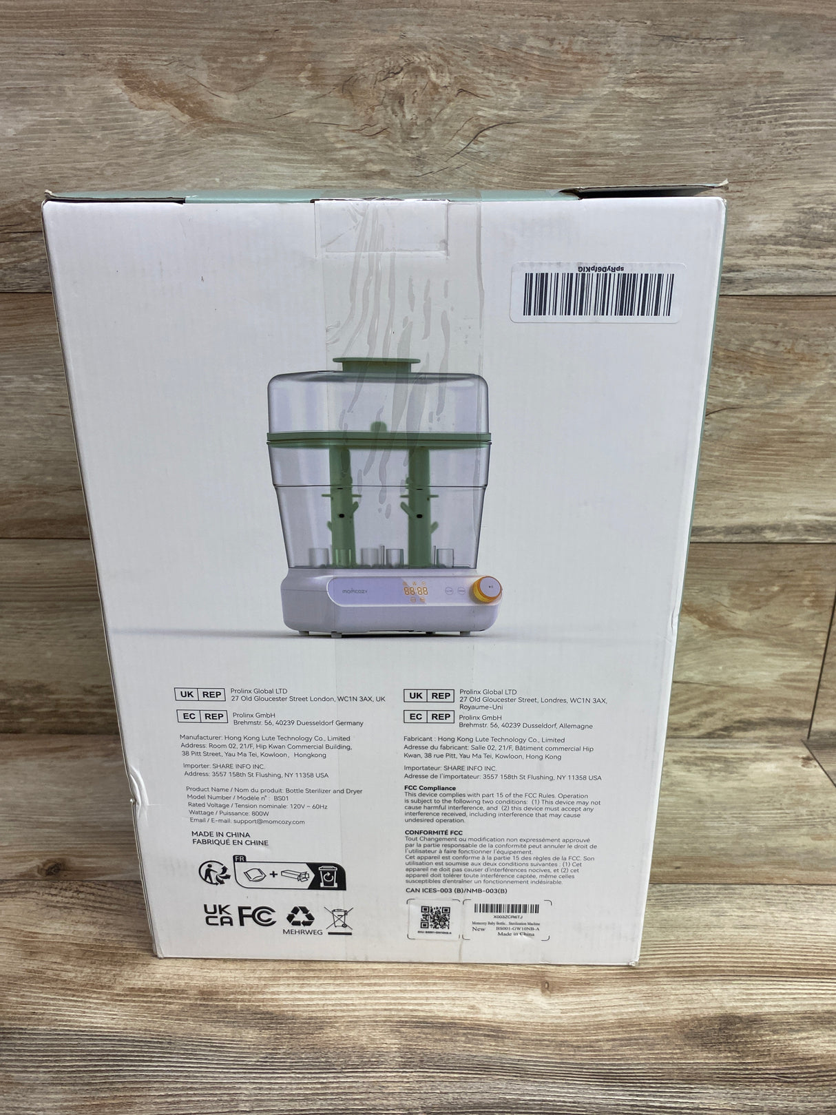 NEW Momcozy 3-Layers Large Capacity Bottle Sterilizer and Dryer