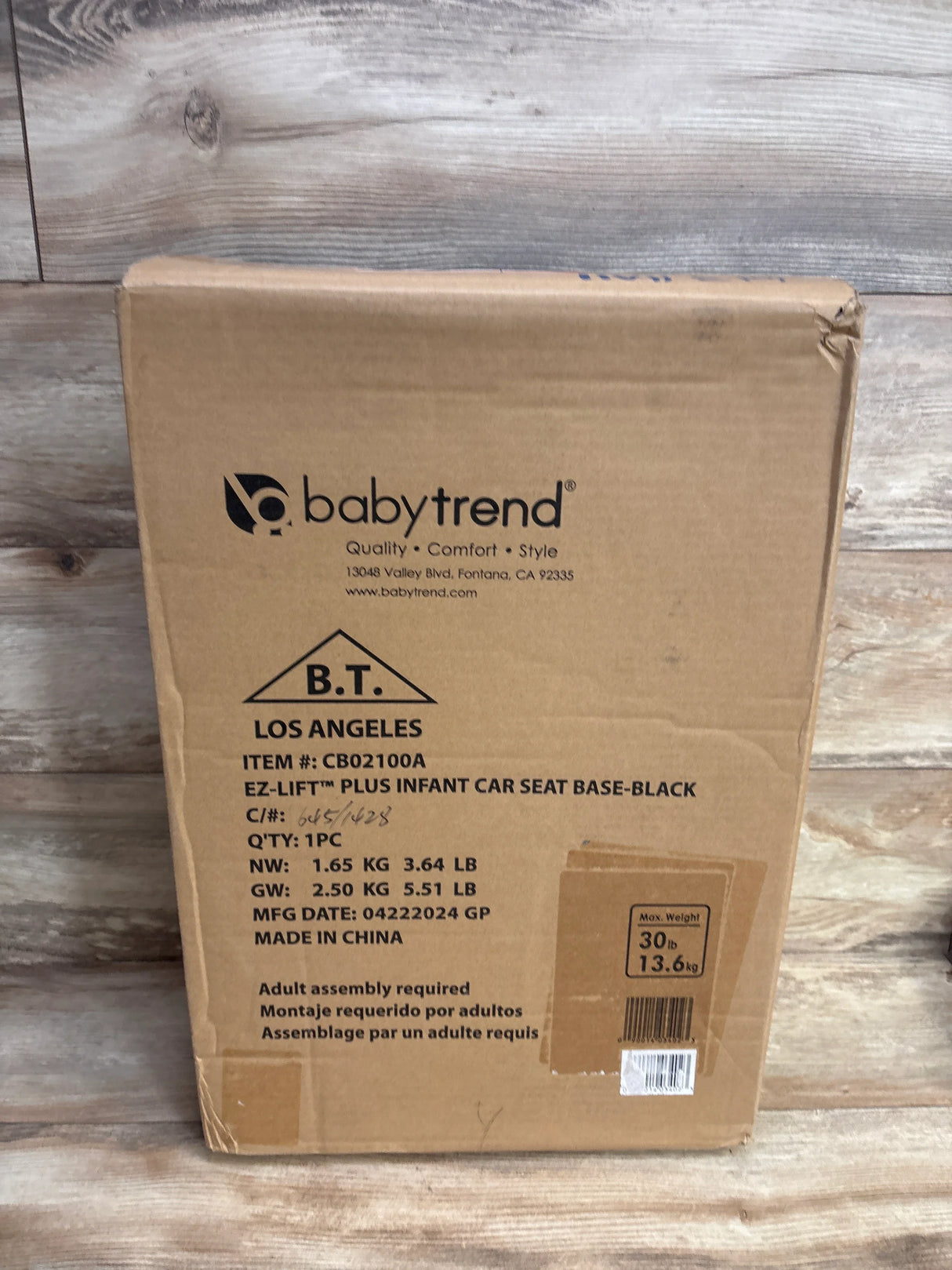 NEW Baby Trend EZ-Lift Plus Infant Car Seat Base