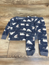 Child of Mine 2pc Velour Pajama Set Grey sz 3T