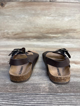 Old Navy Faux-Leather Double-Buckle Sandals Brown sz 4/5c