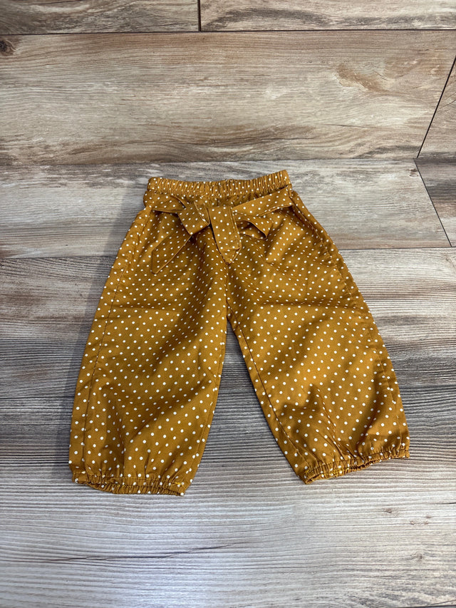 Polka Dot Pants Brown sz 12m - Me n Mommy To Be