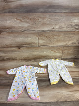 Helicopter 2pk Baby Kimono Rompers sz Newborn