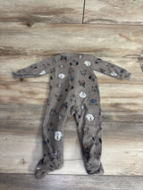 Carter's Ribbed Dog Pajama Set Brown sz 9m