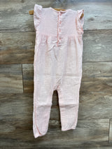 Carter's Embroidered Gauze Jumpsuit Pink sz 24m