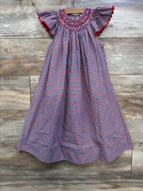 Remember Nguyen Smocked Angel Bishop Dress Red sz 4T - Me n Mommy To Be
