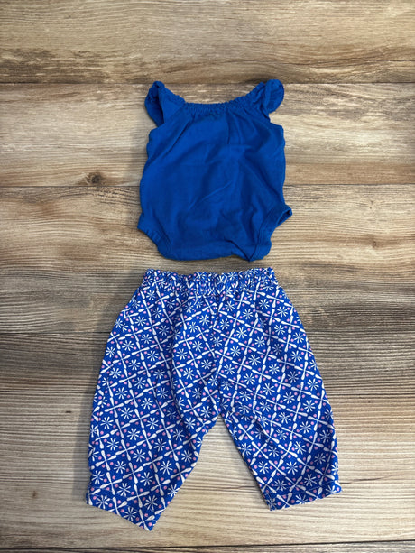 Carter's 2pc Bodysuit & Pants Blue sz Newborn - Me n Mommy To Be