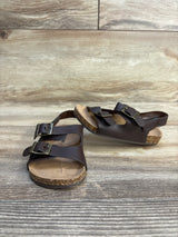 Old Navy Faux-Leather Double-Buckle Sandals Brown sz 4/5c