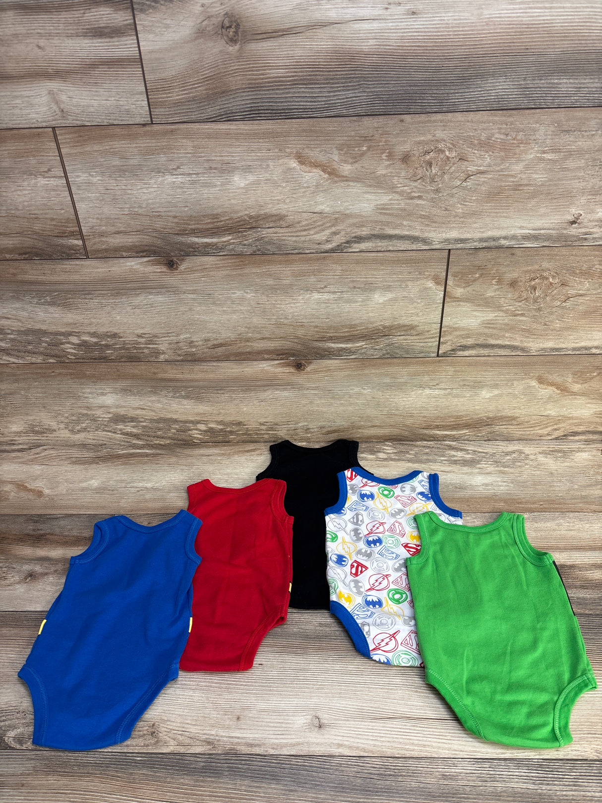Justice League 5pk Bodysuits White sz 3-6m