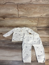 Carter's 2pc Sheep Henley Shirt & Pants Set Ivory sz 12m