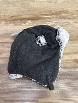 NEW Cat & Jack Sherpa Lined Winter Hat Grey sz 12-24m