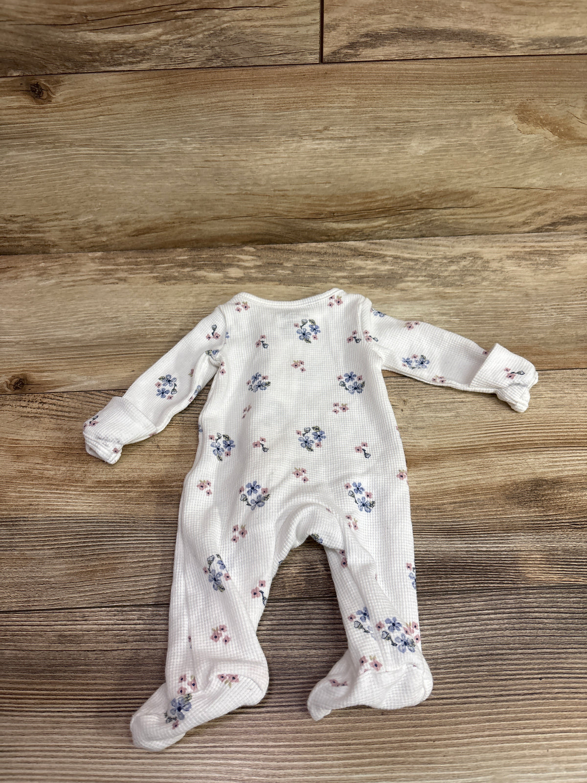 Simple Joys Waffle Knit Sleeper White sz Preemie