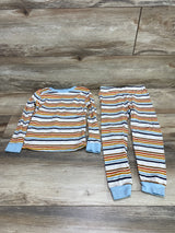 Member's Mark 2pc Striped Pajama Set White sz 4T