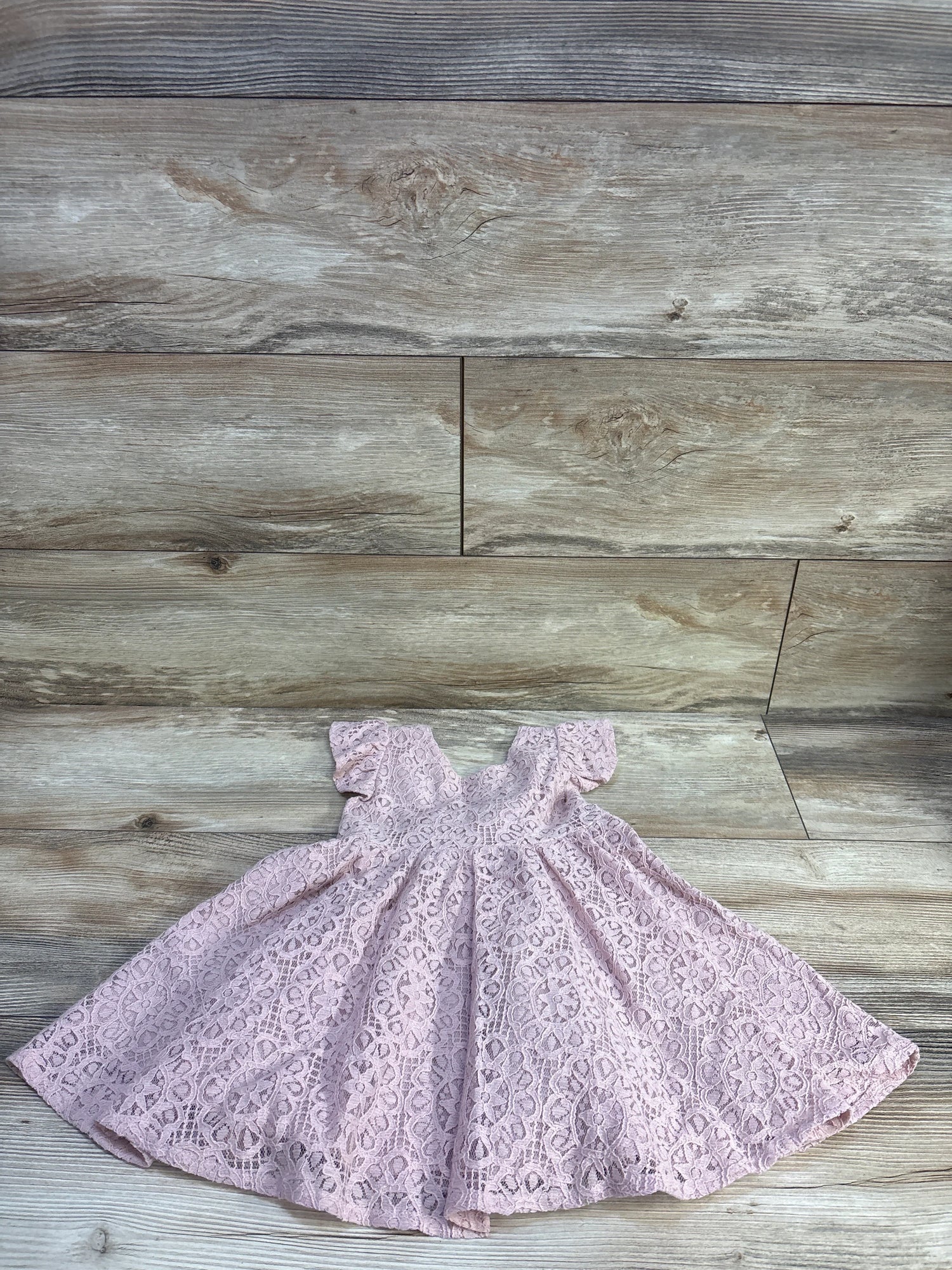 KYAIGUO Elegant Lace Dress Pink sz 12-18m