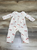 Rabbit + Bear Ruffle Skates Coverall Cream sz 6-9m