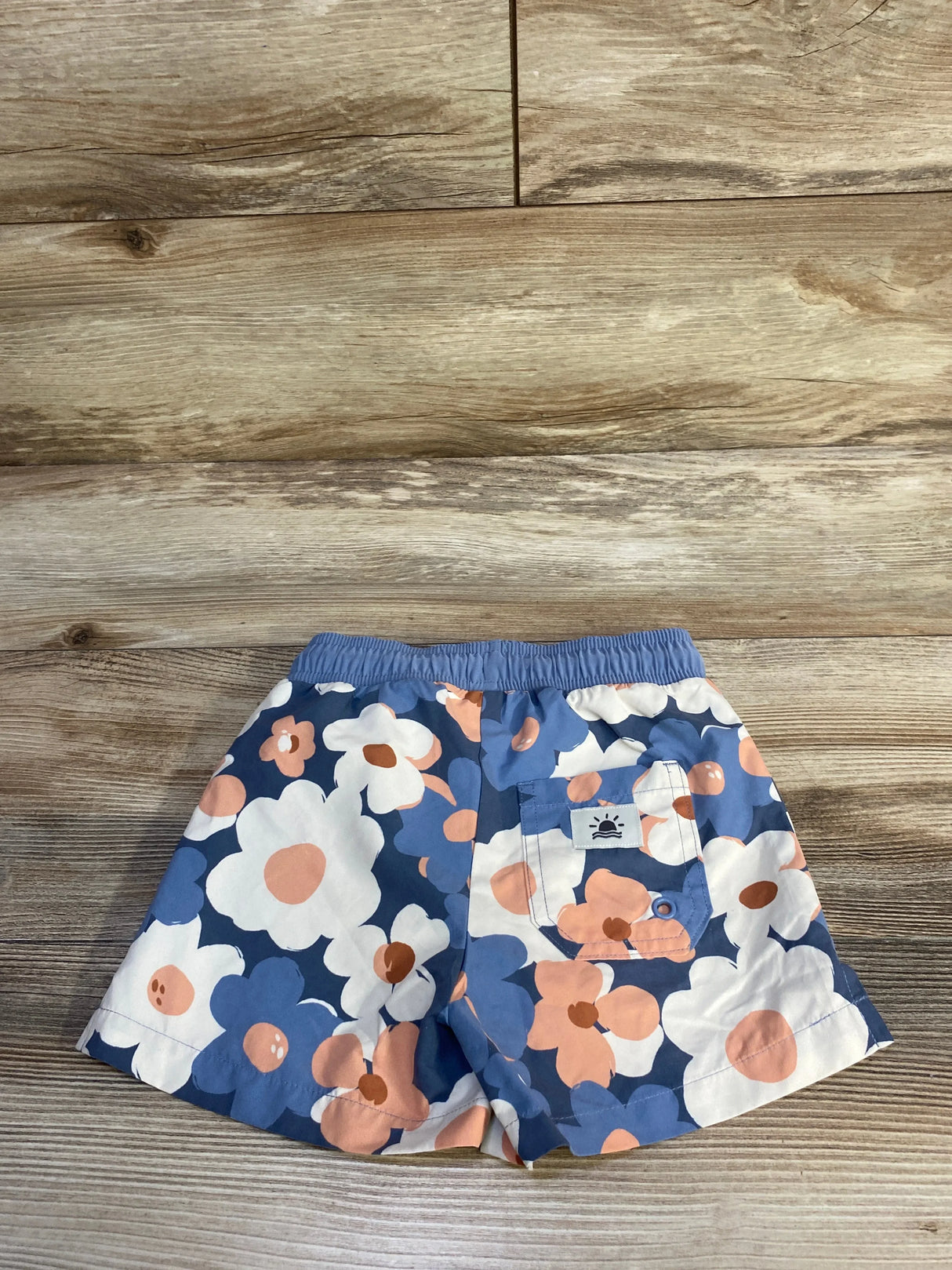 Little Co. Floral Swim Trunks Blue sz 2T