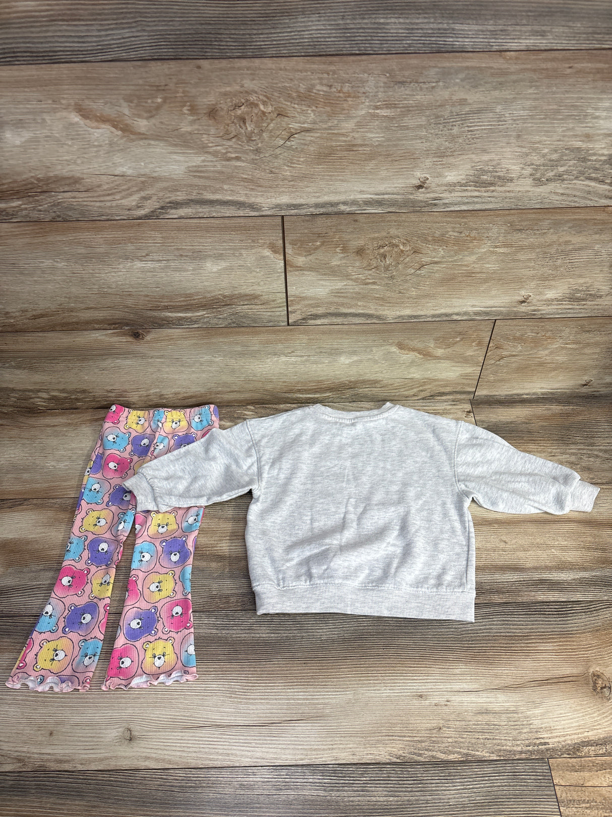 Care Bears 2pc Sweatshirt & Leggings Set Grey sz 2T