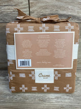 NEW Crane Baby Cotton Quilted Changing Pad Cover Ezra Copper Dash