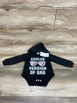 NEW NZRVAWS Cooler Version Of Dad Hooded Bodysuit Black sz 3-6m