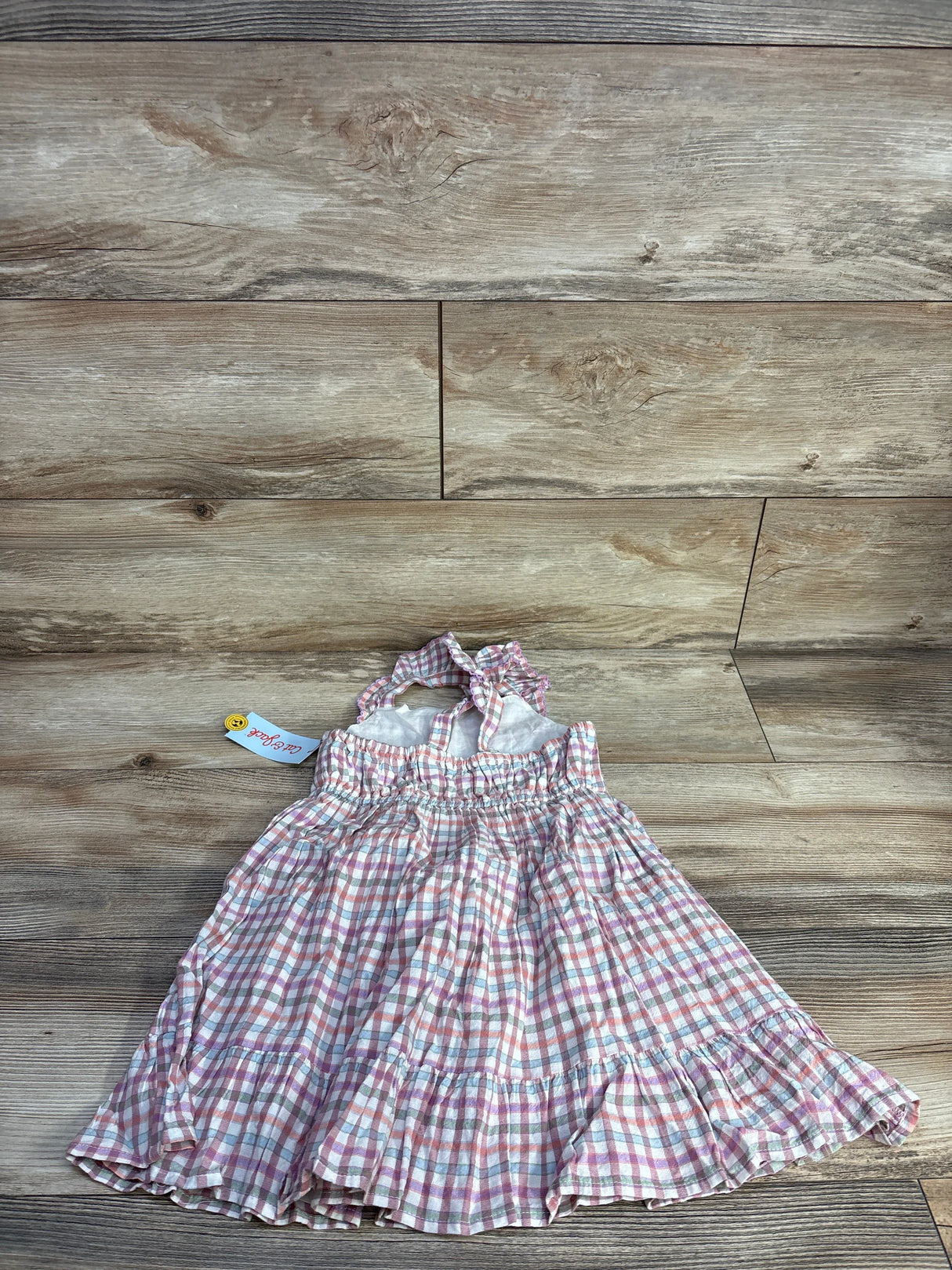 NEW Cat & Jack Plaid Sleeveless Dress Pink sz 5T - Me n Mommy To Be
