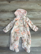 Plush Floral Bunting Pink sz 0-6m