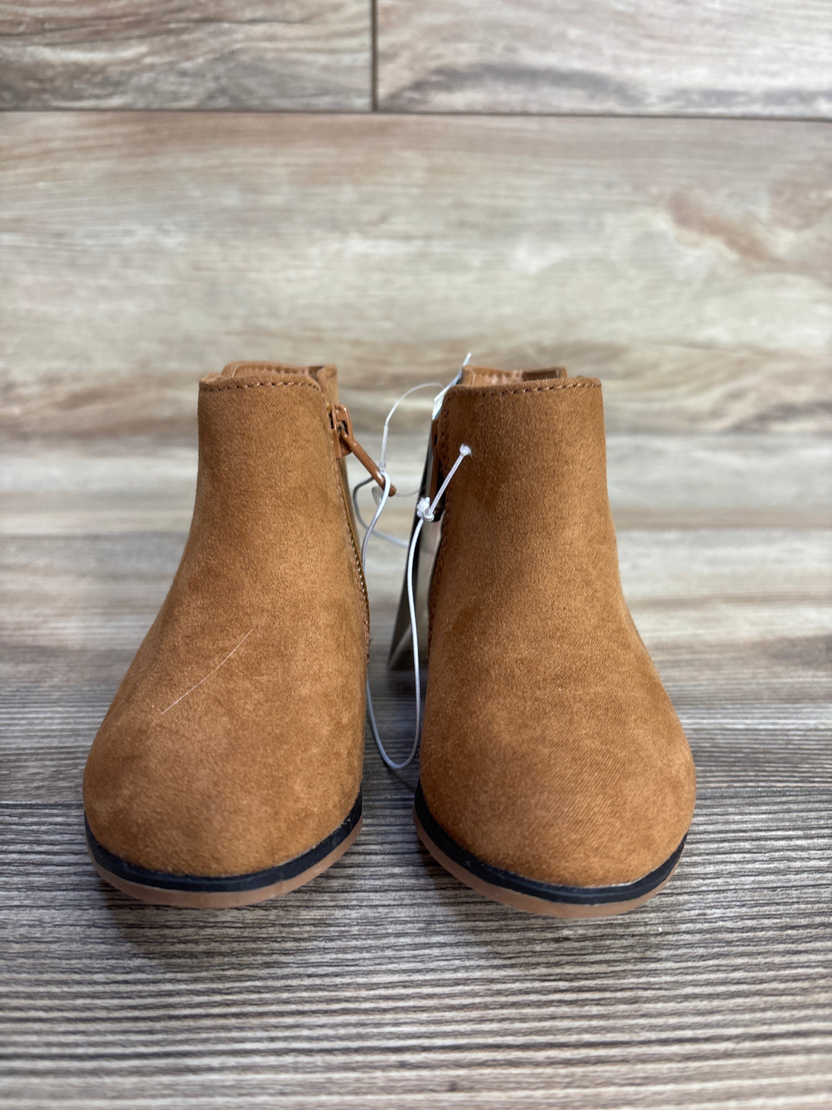 NEW Cat & Jack Penelope Zipper Booties Cognac sz 5c