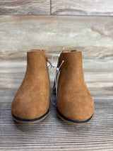 NEW Cat & Jack Penelope Zipper Booties Cognac sz 5c