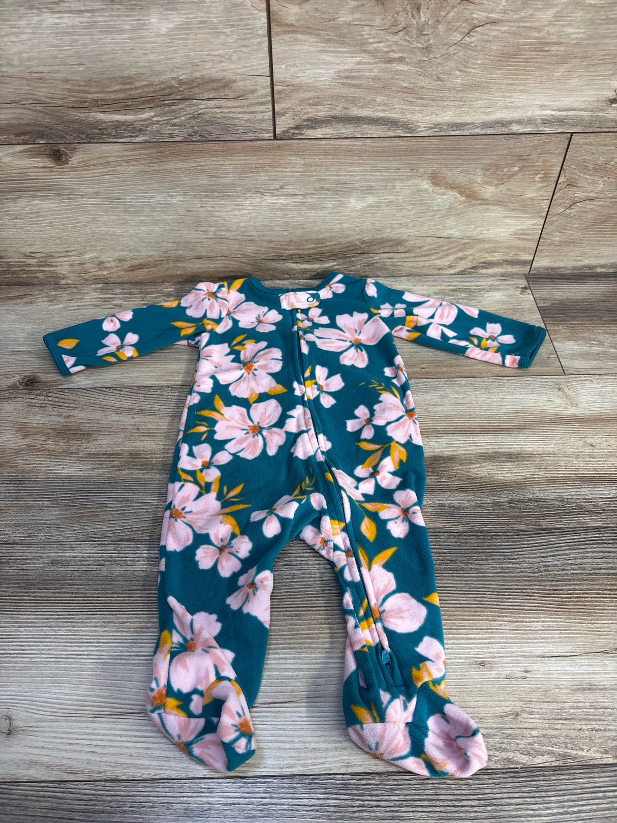 Carters Floral Blanket Sleeper Green sz 6m
