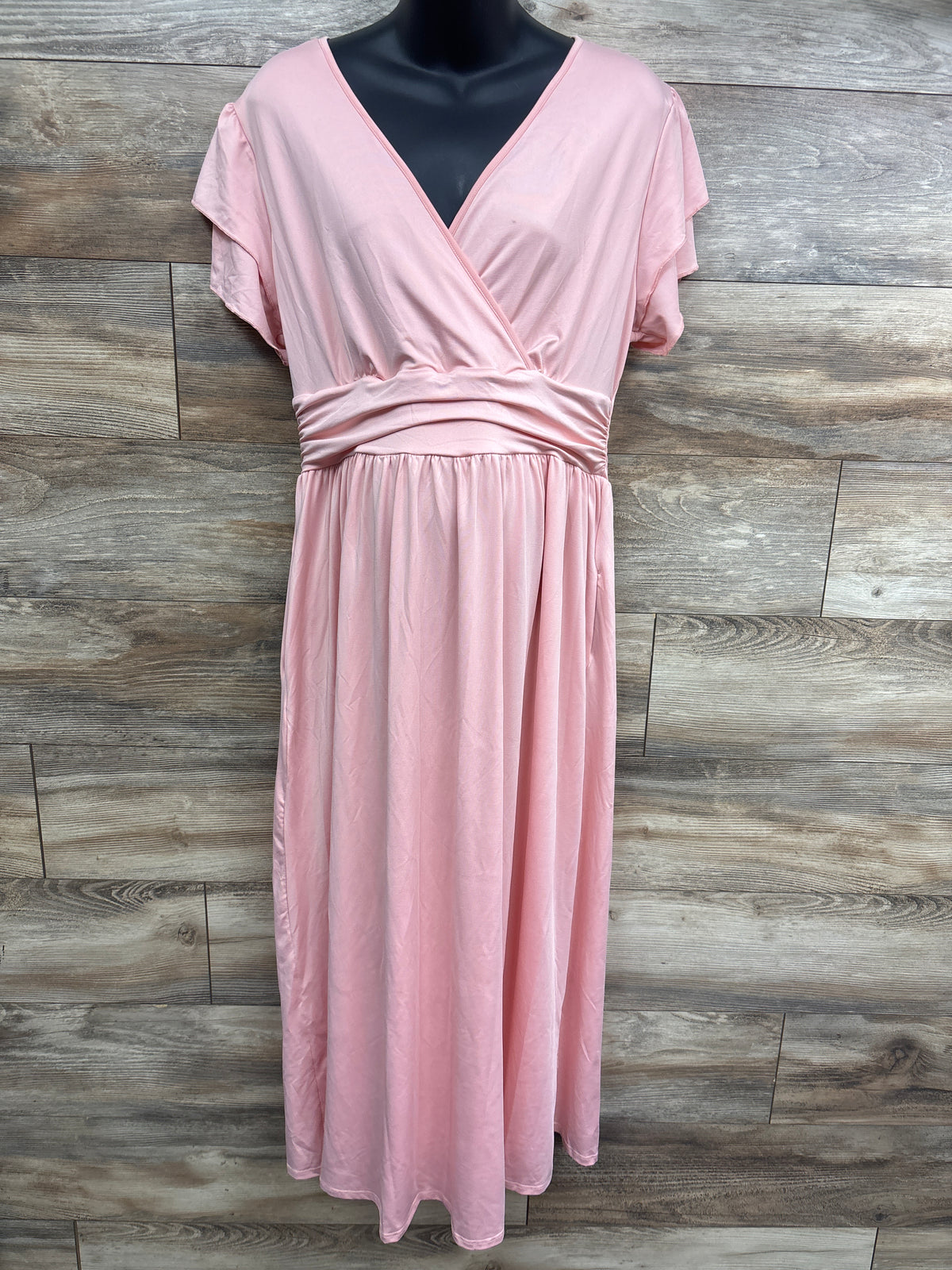 Maternity Nursing Wrap Dress Pink sz XL