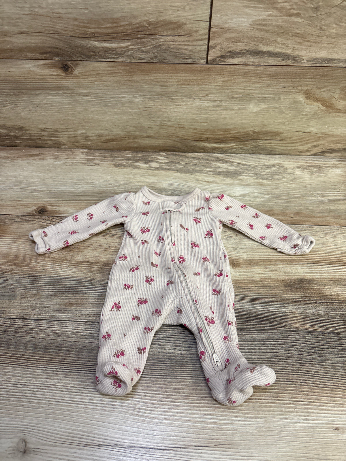 Carter's Waffle Knit Sleeper Beige sz Preemie