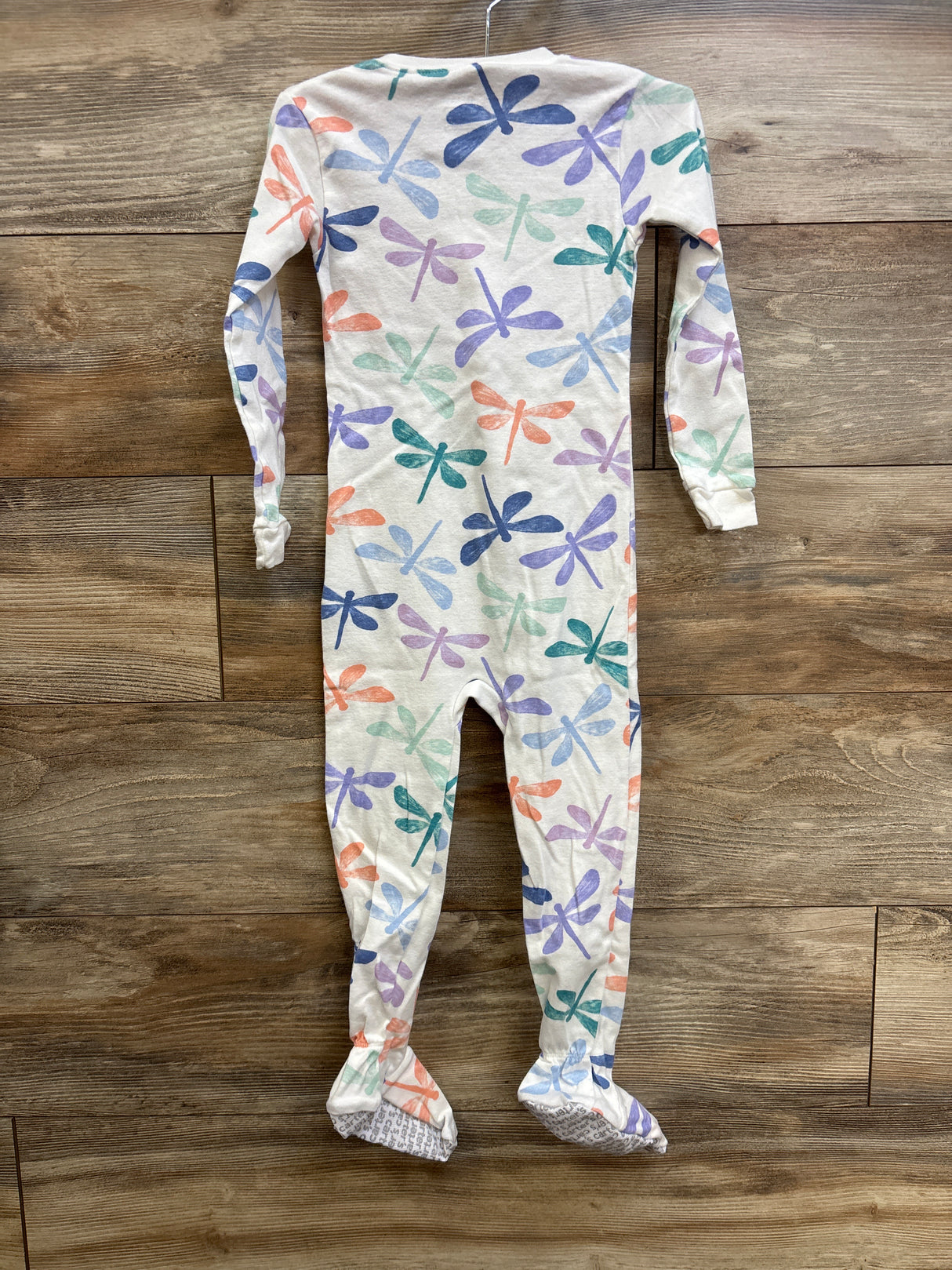 Carter's Dragonfly Snug Fit 1-Piece Pajama Sleeper White sz 4T