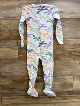 Carter's Dragonfly Snug Fit 1-Piece Pajama Sleeper White sz 4T