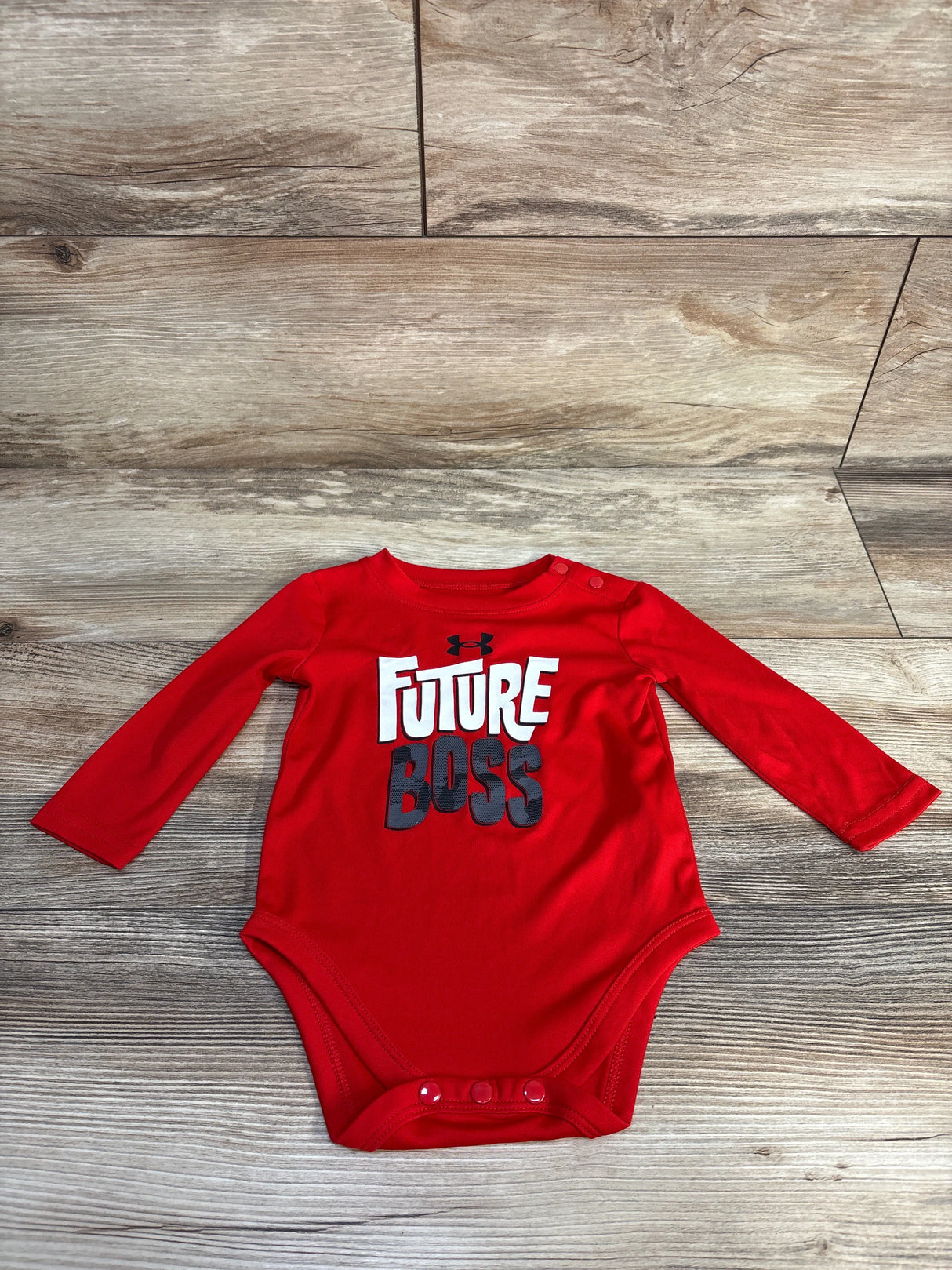 Under Armour Future Boss Bodysuit Red sz 3-6m - Me n Mommy To Be
