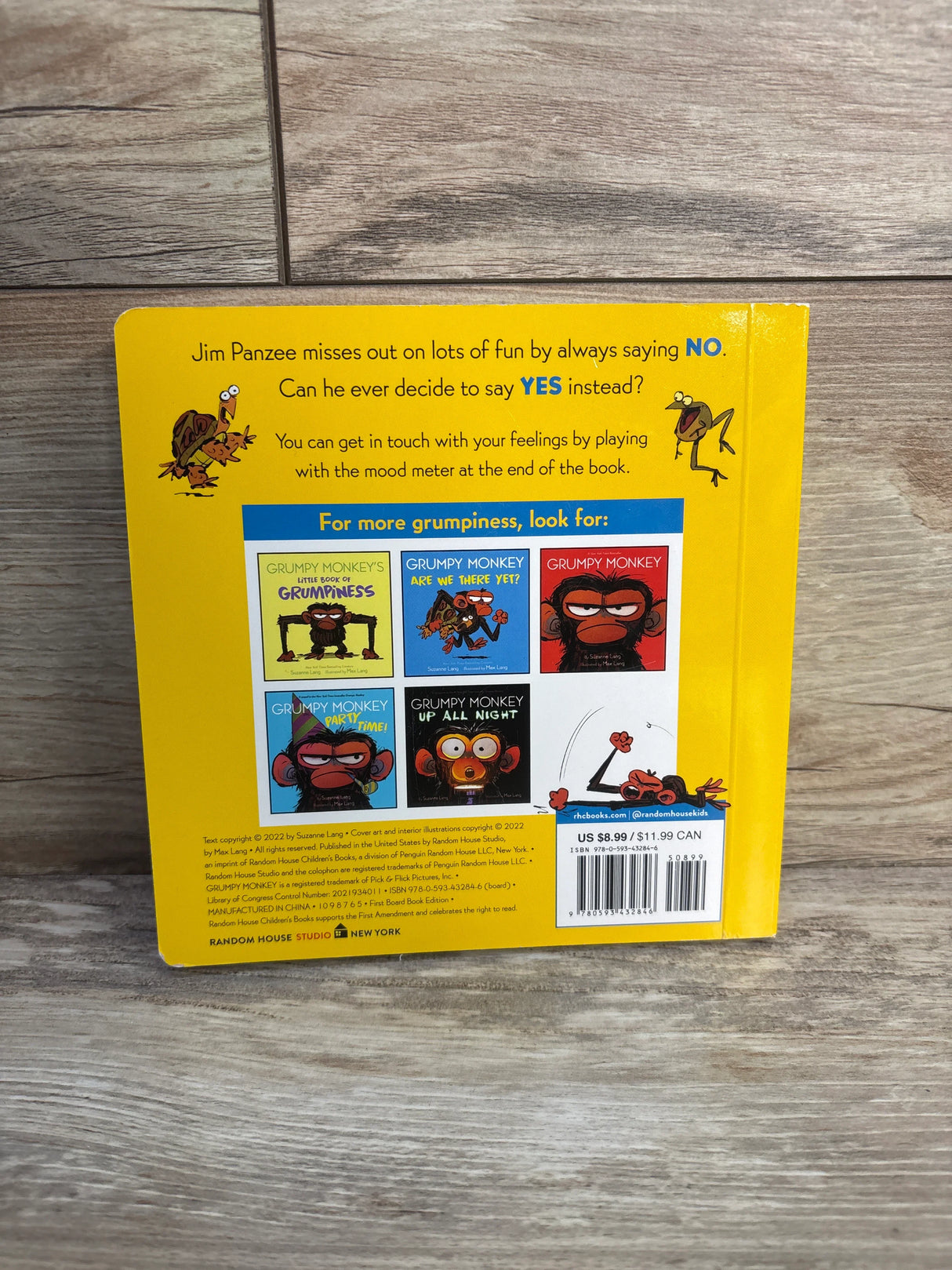 Grumpy Monkey Says No! Board Book